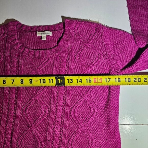 Tucker + Tate Girls Cozy Crewneck Sweater Pink Knit Pullover XL Long Sleeve - Picture 6 of 7